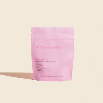 The Skinny Confidential Beauty Salt pink packaging